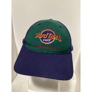 Hard Rock Cafe cap adj. red/blue/ green Washington DC
